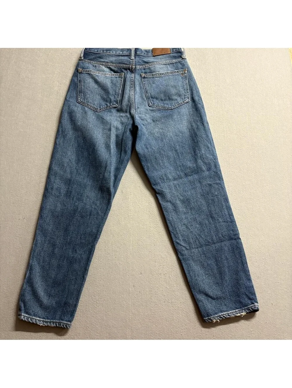 Madewell The Momjean High Rise Denim Jeans Womens Size 27 Medium Wash 100%